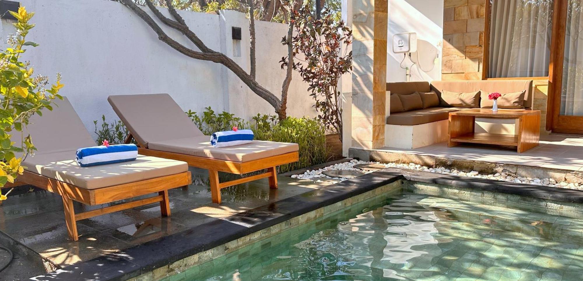 Resort Gili Trawangan Rom bilde