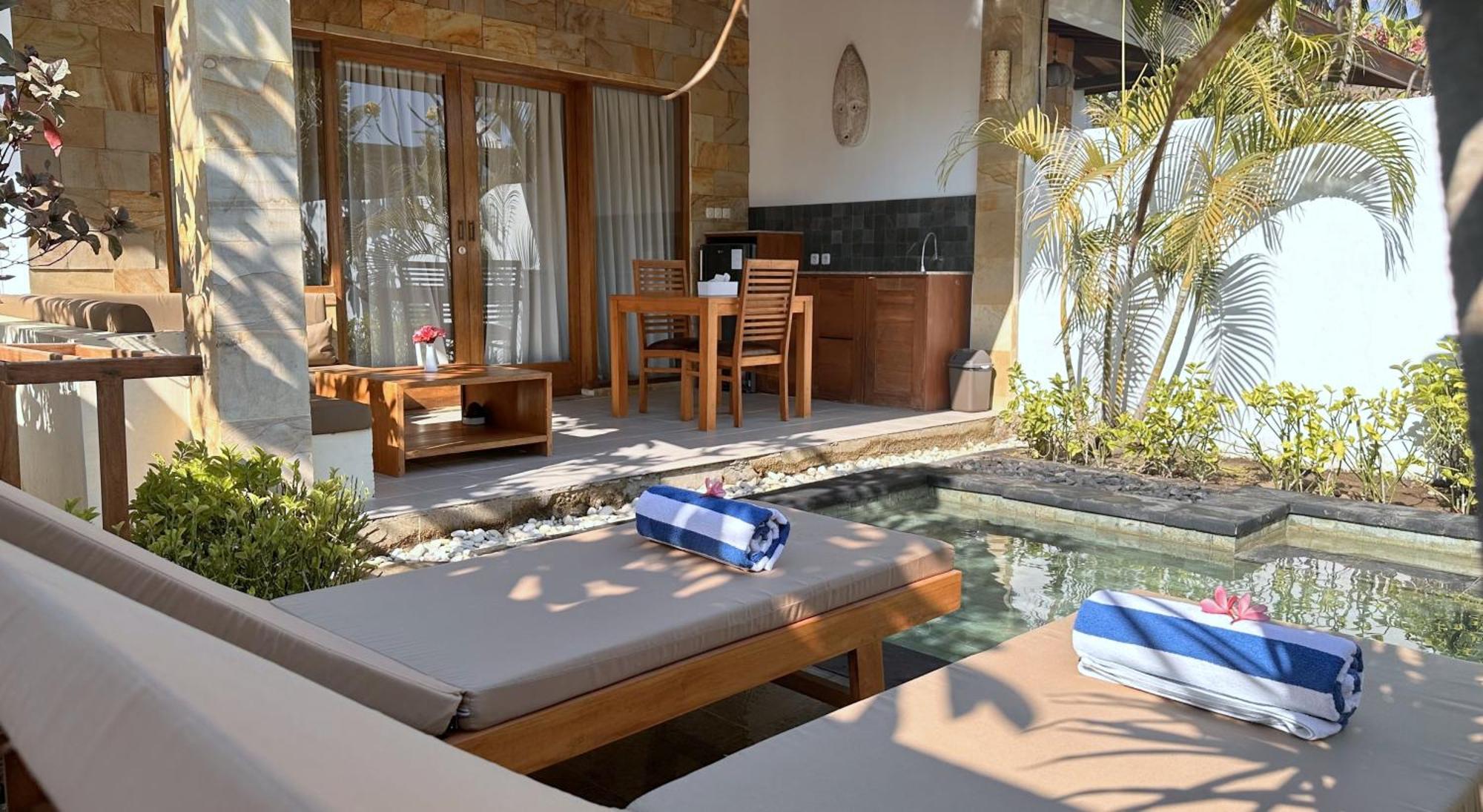 Resort Gili Trawangan Rom bilde